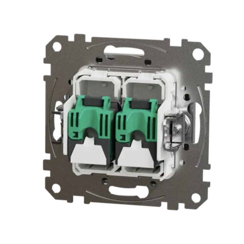 Компьютерная двойная розетка SCHNEIDER Sedna Design cat5E UTP алюминий SDD113452