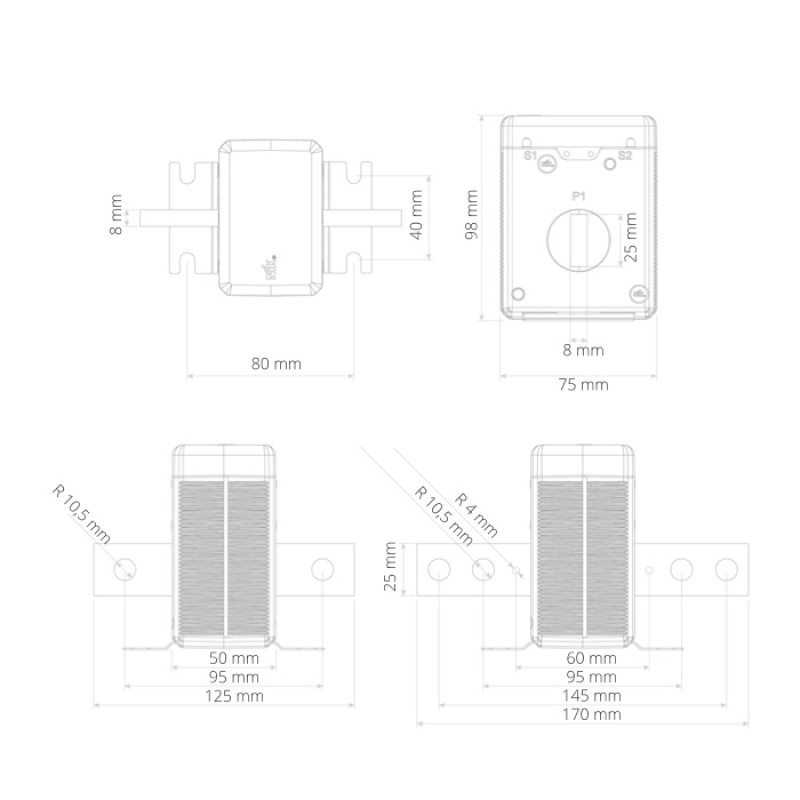 Трансформатор тока TOPN-0,66 400/5 (класс 0,5S) НИК