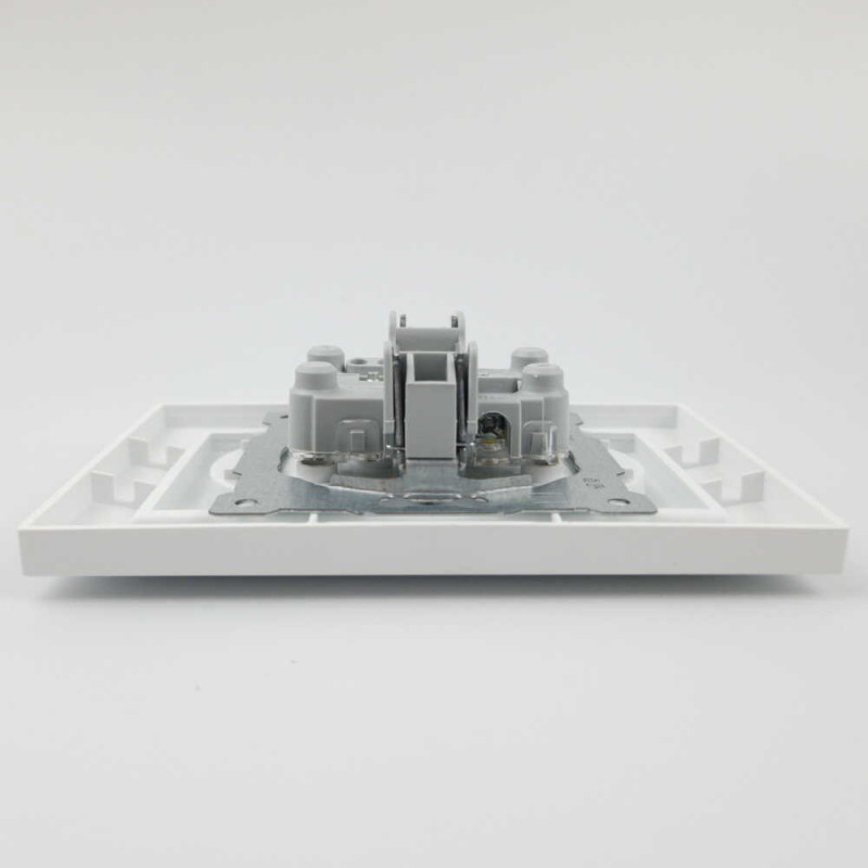 Розетка двійна без заземлення ELBI VEGA білий матовий (510-016200-908/230-908)