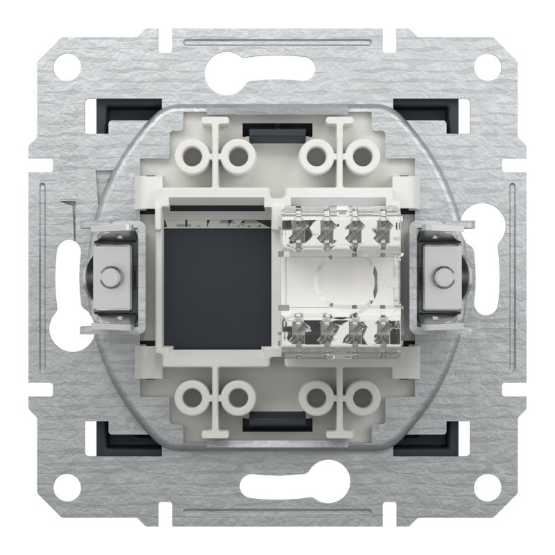 Розетка комп'ютерна 6e UTP Asfora Schneider Electric антрацит EPH4700171