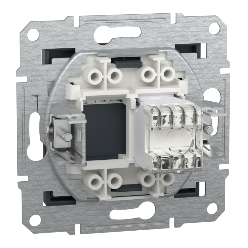 Розетка комп'ютерна 6e UTP Asfora Schneider Electric антрацит EPH4700171