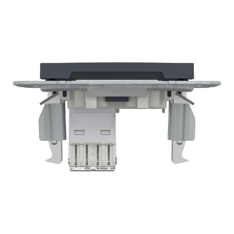 Розетка комп'ютерна 6e UTP Asfora Schneider Electric антрацит EPH4700171