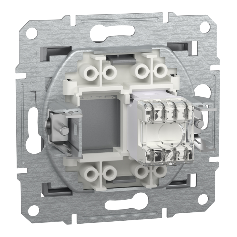 Розетка компьютерная 6e UTP Asfora Schneider Electric сталь EPH4700162