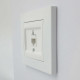 Розетка одинарная компьютерная ELBI VEGA белый матовый (510-016200-247)