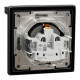 Розетка с крышкой и защитными шторами IP44 Asfora Schneider Electric антрацит EPH3100371