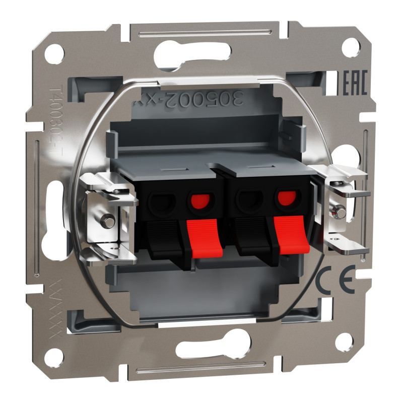 Аудиорозетка Asfora Schneider Electric сталь EPH5700162
