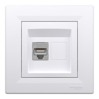 Розетка компьютерная категории 5e STP Asfora Schneider Electric EPH5000121