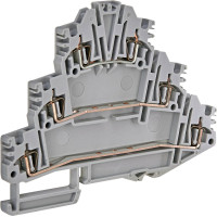 Клемма пружинная трехуровневая ЕSP3-HLD.2 (2,5 мм2, 3-уровн., серая) ETI (3903186)