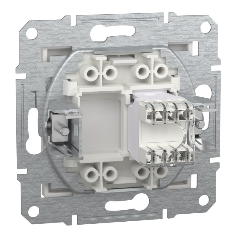 Розетка RJ45 UTP 5E без рамки Asfora Schneider Electric белая EPH4370121