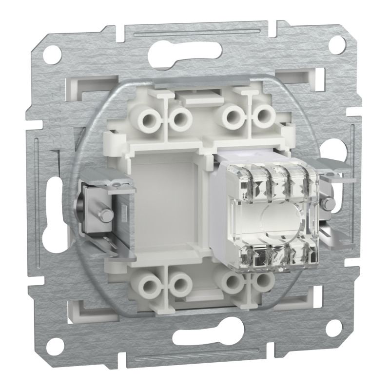 Розетка RJ45 UTP 6 без рамки Asfora Schneider Electric белая EPH4770121