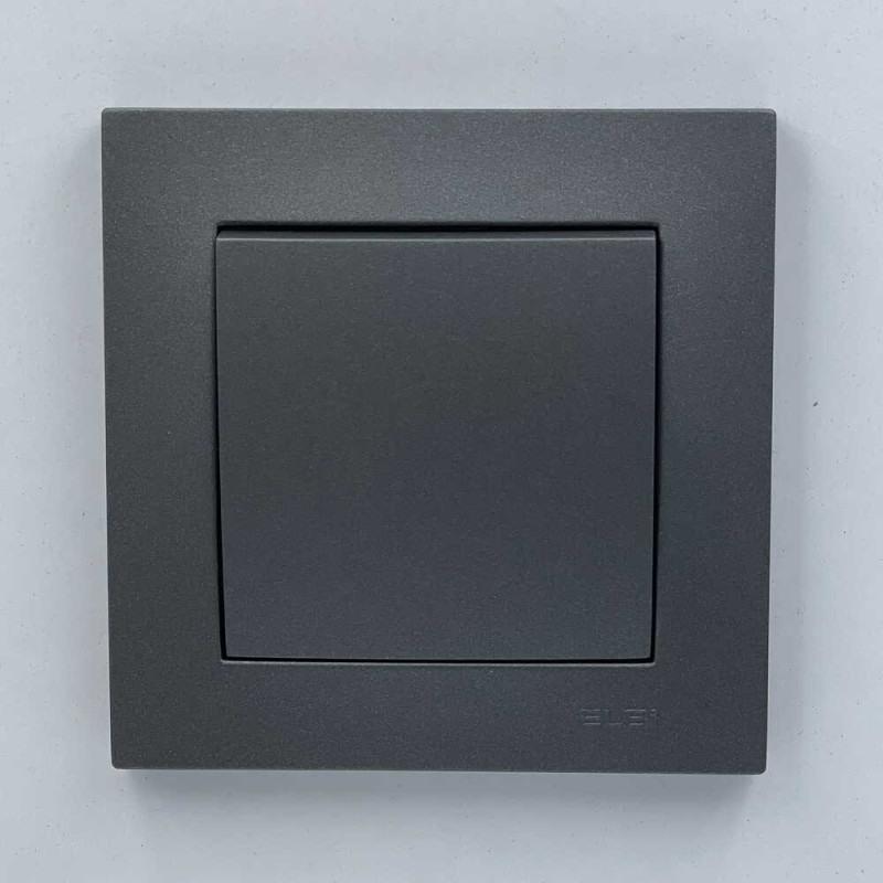 Выключатель EL-BI VEGA антрацит матовый 1-кл ( 510-016700-200 )