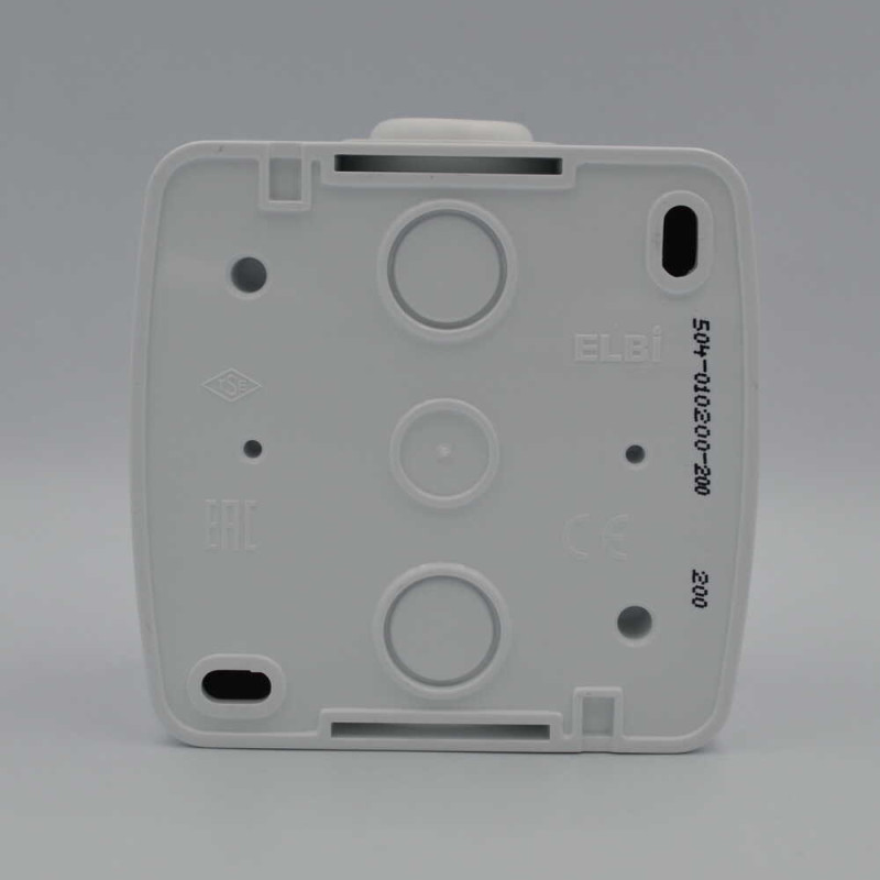 Выключатель El-BI Alsu одноклавишный накладной белый IP20 (504-010200-200)