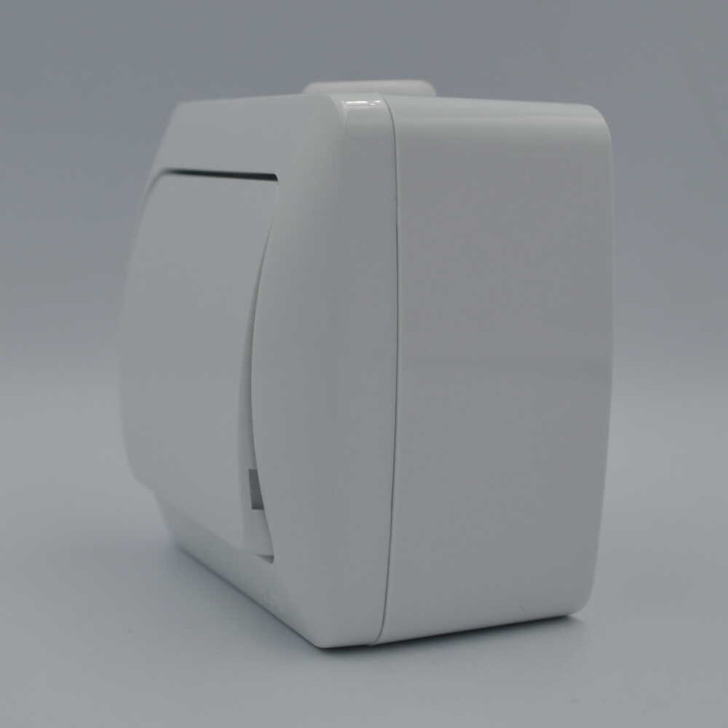 Выключатель El-BI Alsu одноклавишный накладной белый IP20 (504-010200-200)