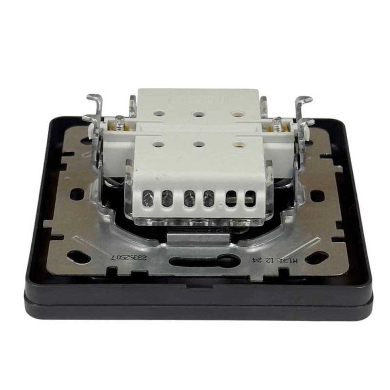 Выключатель Nilson Selene антрацит 1кл проходной ( 23362507 )