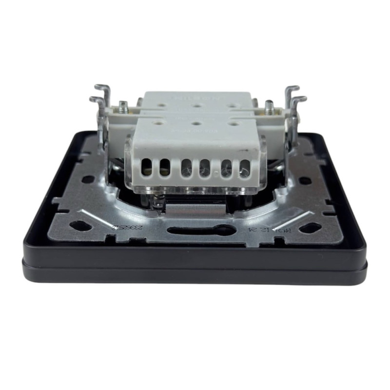 Вимикач Nilson Selene антрацит кнопка "ДЗВІНОК" ( 23362512 )