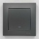 Вимикач EL-BI VEGA антрацит матовий 1-кл проміжний ( 510-016700-214 )