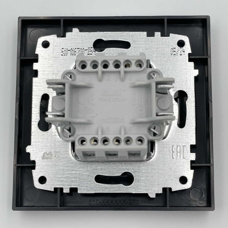 Выключатель EL-BI VEGA антрацит матовый 3-кл ( 510-016700-254 )