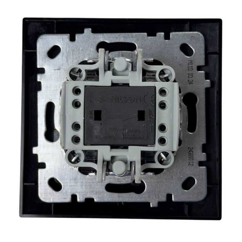 Выключатель Nilson Touran антрацит кнопка "ЗВОНОК" ( 24381012 )