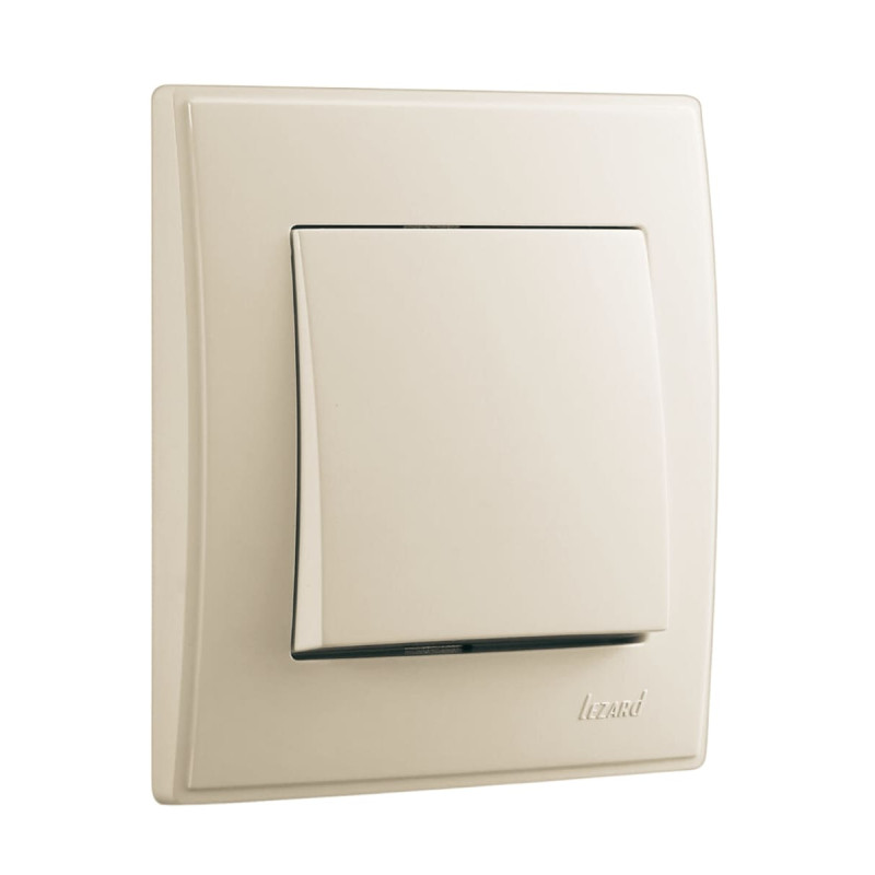 Выключатель одноклавишный LEZARD Lesya крем 705-0303-100