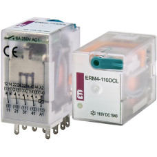 Реле проміжне електромеханічне ERM4-110 DCL 4p ETI (2473022)