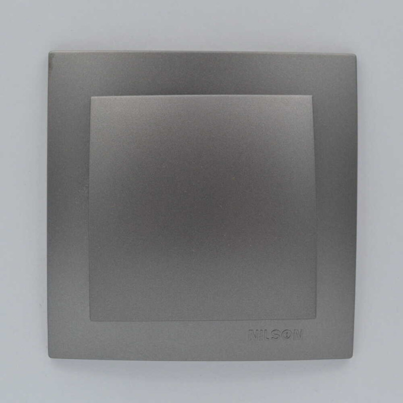 Выключатель одноклавишный NILSON Touran Антрацит 24161001