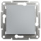 Выключатель одноклавишный SCHNEIDER Asfora сталь EPH0100162