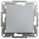 Выключатель одноклавишный SCHNEIDER Asfora сталь EPH0100162