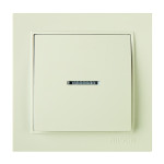 Выключатель одноклавишный с подсветкой NILSON Thor крем 27121002