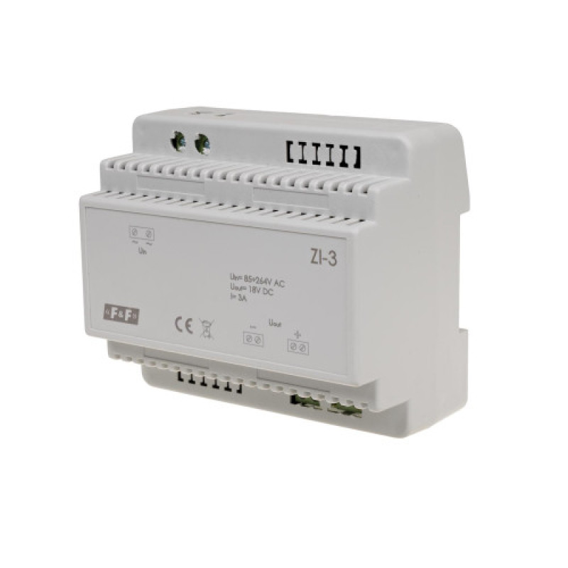 Блок питания ZI-3 85÷264 V AC 3 A OUT 18 V DC 50 W F&F