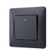 Выключатель одноклавишный с подсветкой VIDEX Binera графит VF-BNSW1L-BG