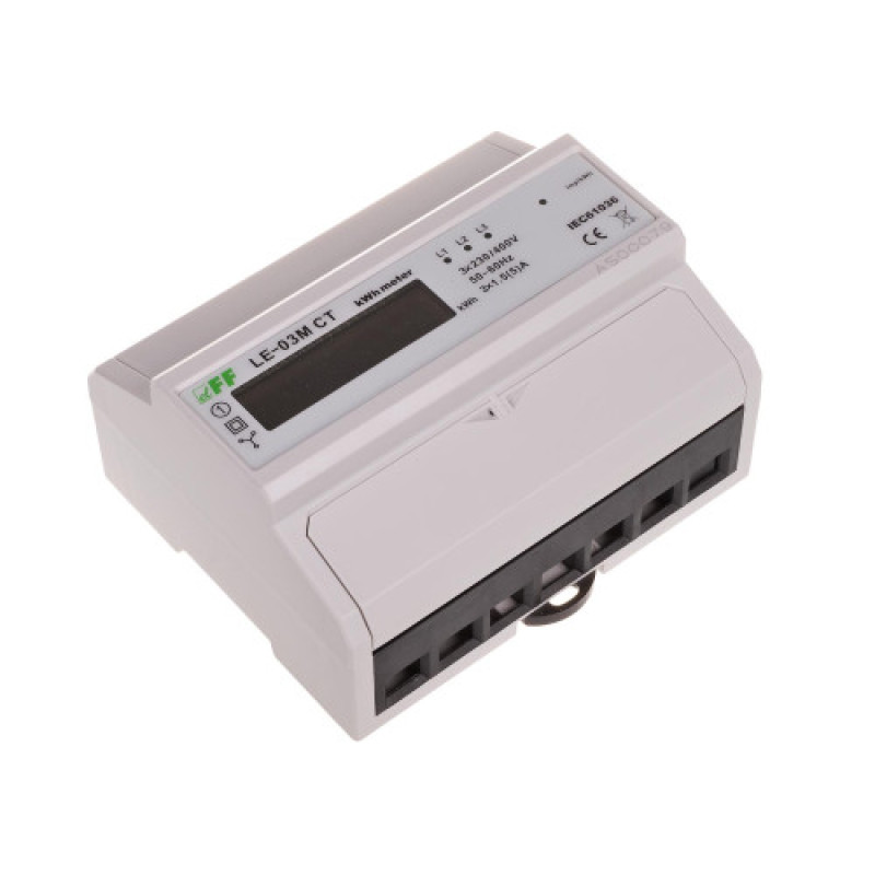 Счетчик электроэнергии LE-03M-CT 3×230/400 В 3×5 A F&F