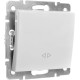 Выключатель промежуточный одноклавишный LEZARD Rain белый 703-0288-107