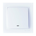 Выключатель промежуточный одноклавишный NILSON Thor белый 27111010