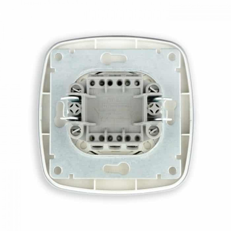 Выключатель встроенный 2-клавишный с подсветкой 10А 250V золотой черный ELA (112-007-0004-040) Horoz