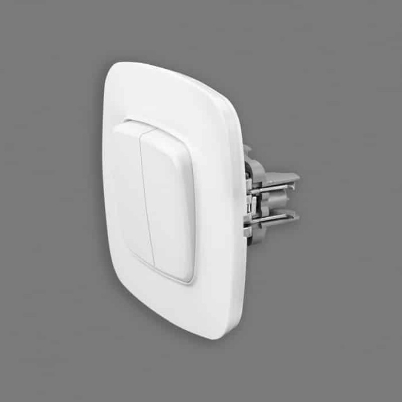 Выключатель встроенный 2-клавишный 10А 250V белый ELA (112-007-0002-010) Horoz Electric