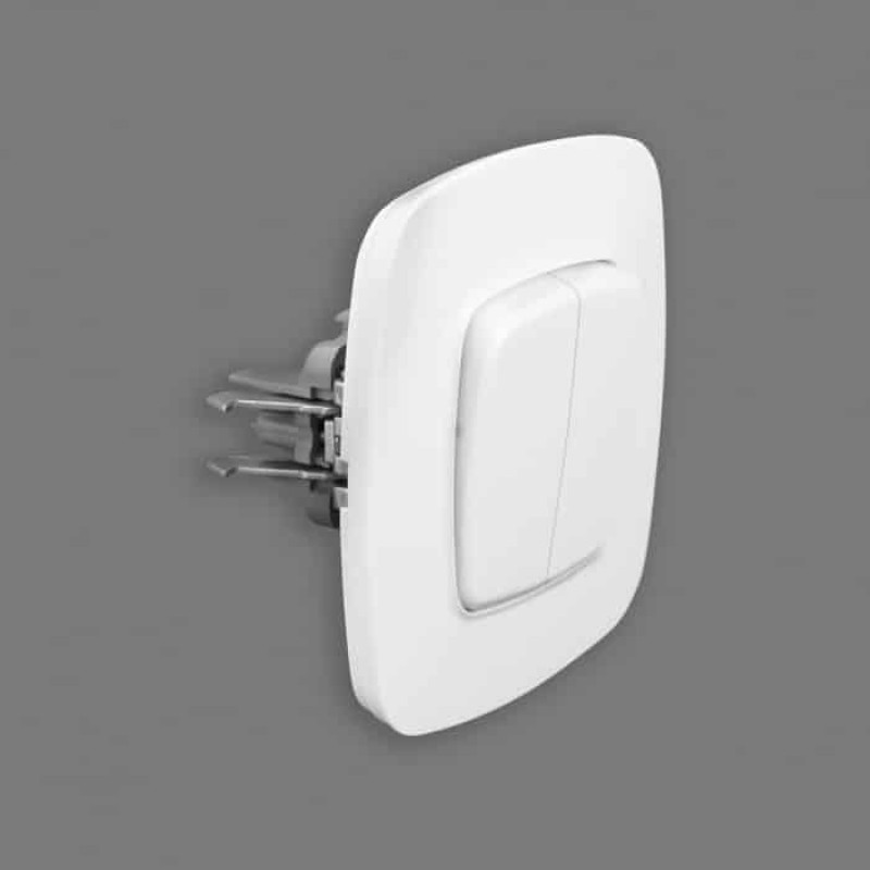 Выключатель встроенный 2-клавишный 10А 250V белый ELA (112-007-0002-010) Horoz Electric