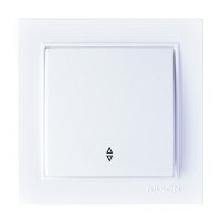 Выключатель проходной одноклавишный NILSON Thor белый 27111007