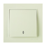 Выключатель проходной одноклавишный NILSON Thor крем 27121007