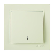 Выключатель проходной одноклавишный NILSON Thor крем 27121007