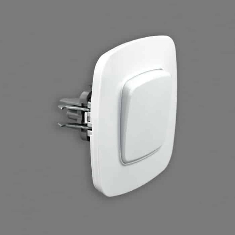 Вимикач вбудований 1-клавішний 10А 250V білий ELA (112-007-0001-010) Horoz Electric