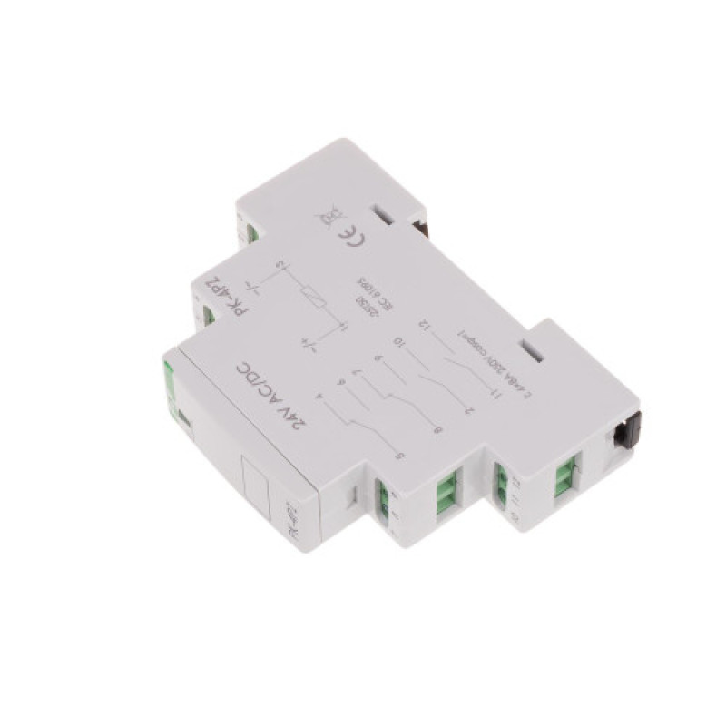 Реле электромагнитное PK-4PZ-24V 24 В 2×8 A F&F