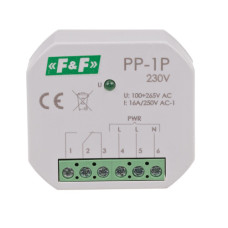 Реле электромагнитное PP-1P-230V 230 В 16 A F&F