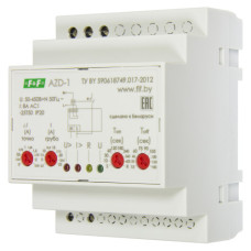 Реле защиты электродвигателей многофункциональное AZD-1 220В 2,5-27,5 А F&F