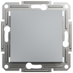 Выключатель проходной одноклавишный SCHNEIDER Asfora сталь EPH0400162