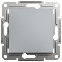 Выключатель проходной одноклавишный SCHNEIDER Asfora сталь EPH0400162