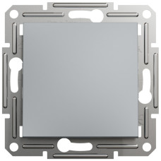 Выключатель проходной одноклавишный SCHNEIDER Asfora сталь EPH0400162