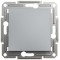 Выключатель проходной одноклавишный SCHNEIDER Asfora сталь EPH0400162