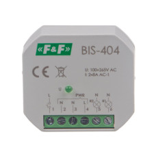 Реле импульсное BIS-404 165÷265 В AC 2×8 A F&F