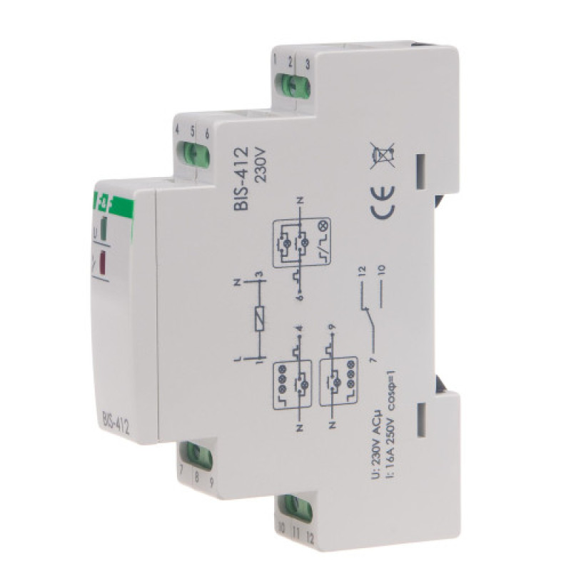 Реле імпульсне BIS-412 165÷265 В AC 16 A F&F