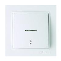 Вимикач прохідний одноклавішний з підсвіткою NILSON Thor білий 27111008